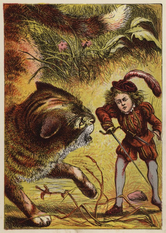 Tom Thumb (farge litho) av English School