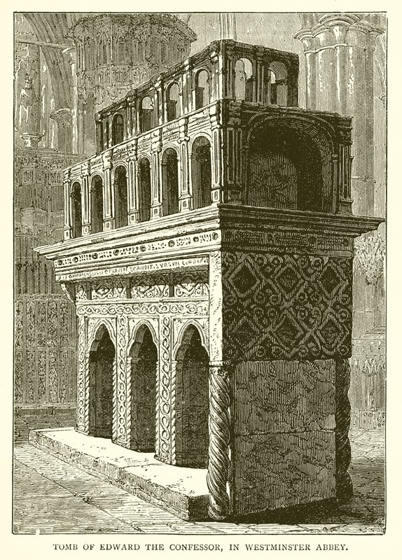 Graven til Edward the Confessor, i Westminster Abbey av English School