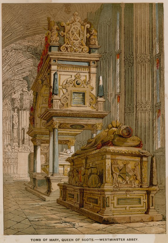 Graven til Mary Queen of Scots, i Westminster Abbey av English School