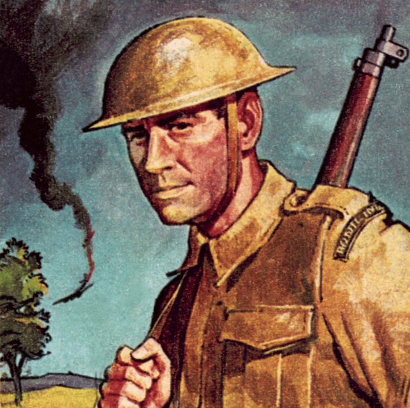 Tommy Atkins, kallenavnet for en privat soldat i den britiske hæren av English School