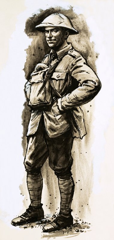 Tommy Atkins, den hjemvendte helten fra første verdenskrig av English School
