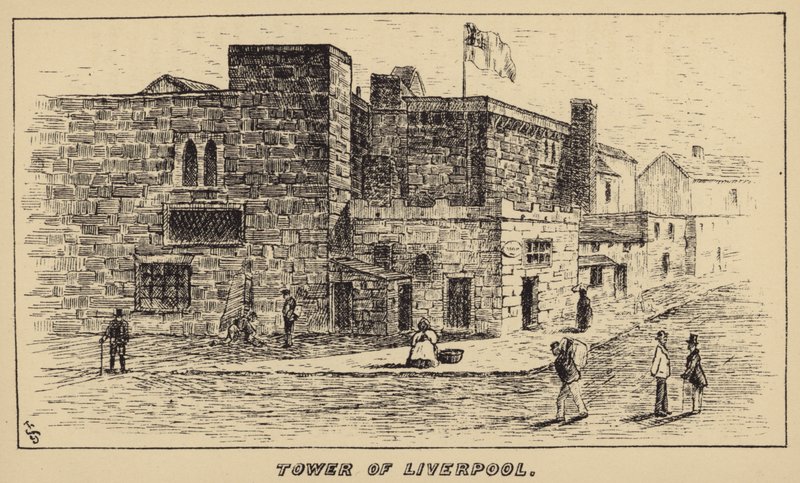 Tower of Liverpool (gravering) av English School
