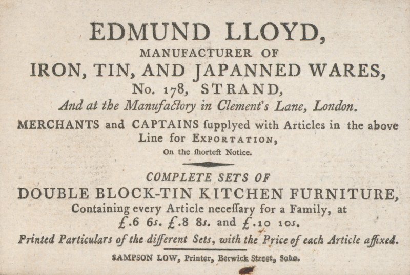 Byttekort, Edmund Lloyd av English School