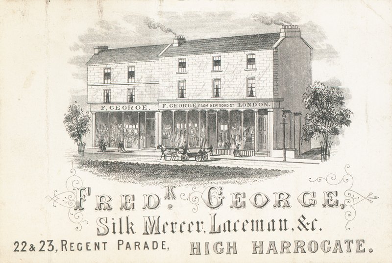 Trade card, Frederick George, silke mercer og laceman av English School