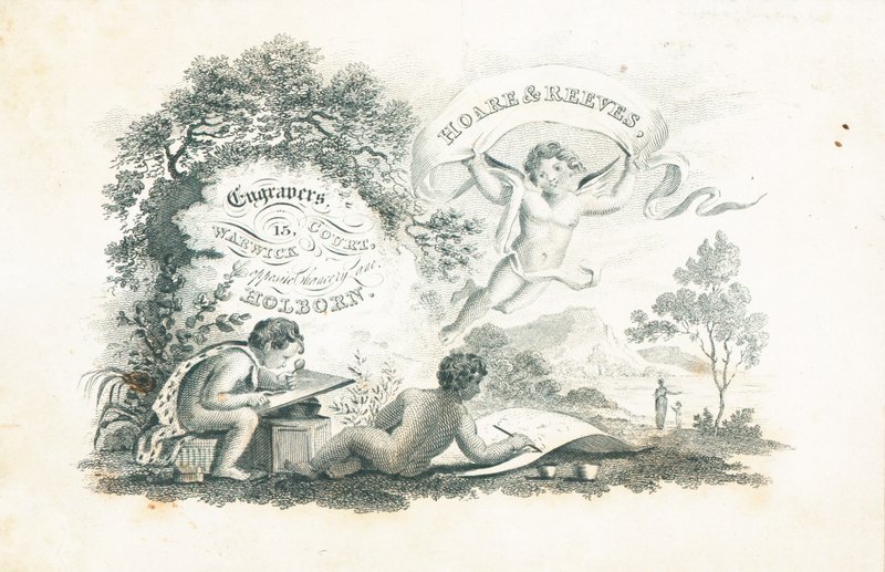 Trade card, Hoare & Reeves av English School