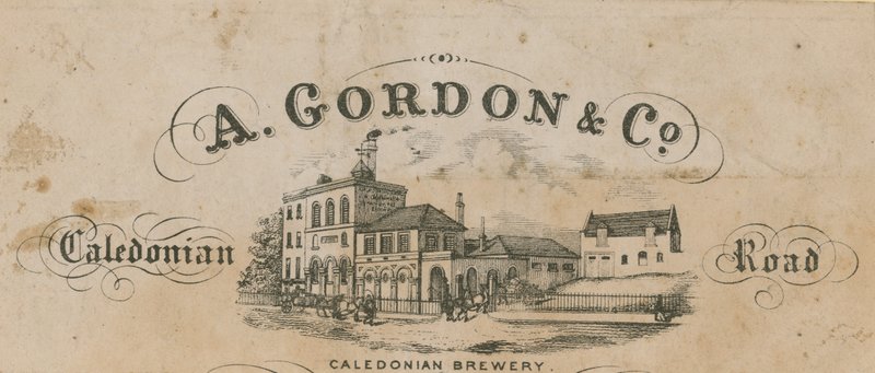 Handelskort fra A Gordon & Co av English School