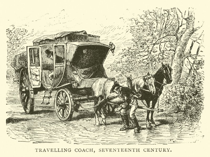 Reisende buss, syttende århundre av English School