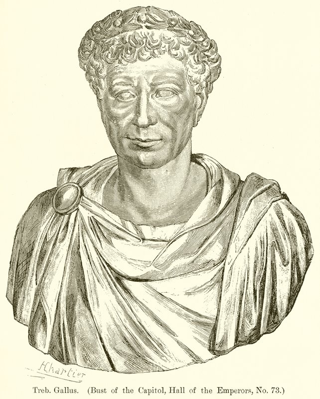 Treb. Gallus. (Byste av Capitol, Hall of the Emperors, nr. 73) av English School