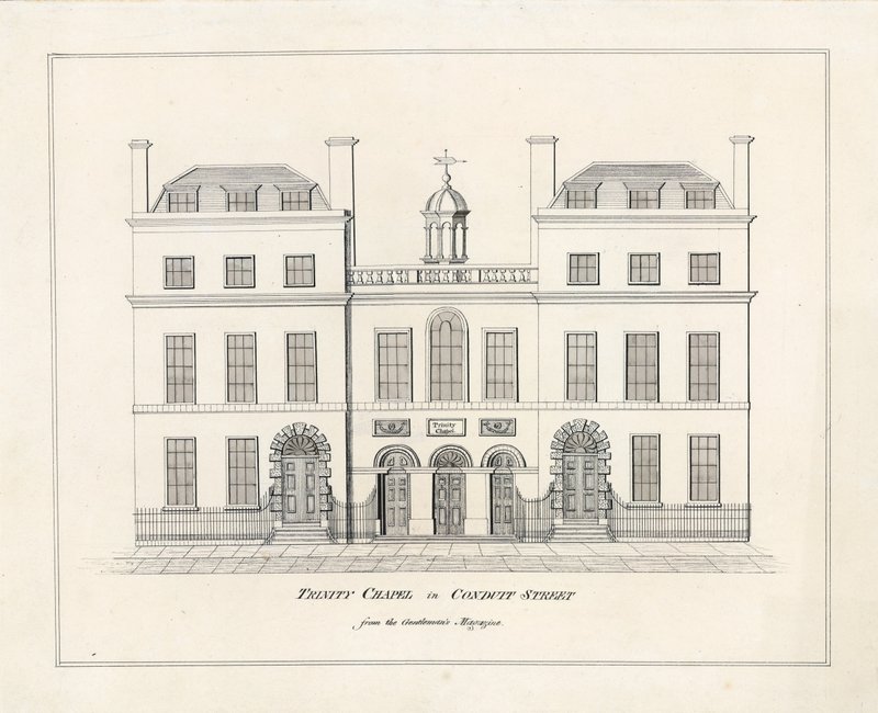 Trinity Chapel, Conduit Street, London av English School