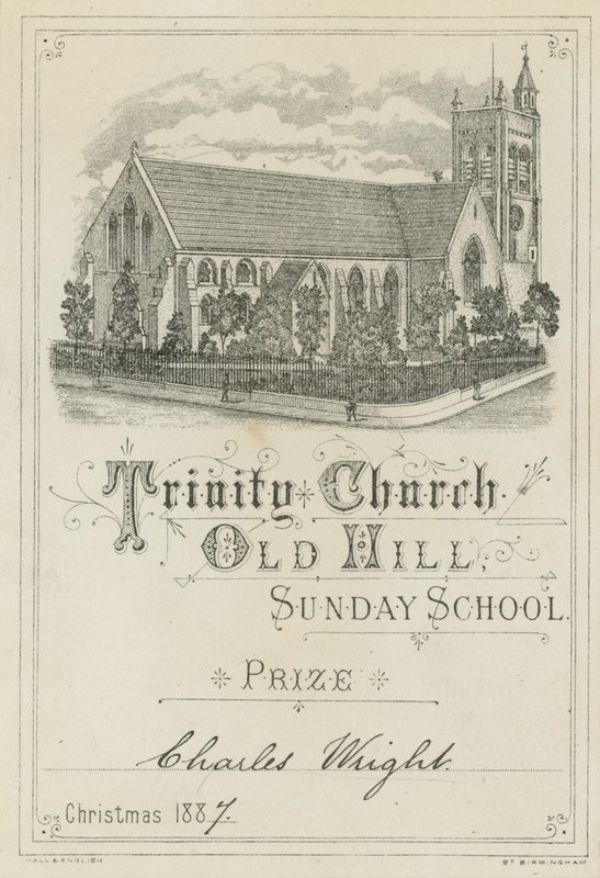 Trinity Church Old Hill søndagsskolepris av English School