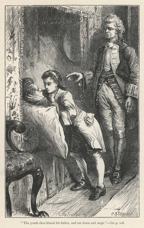 Tristram Shandy, The Death Of Le Fevre (gravering) av English School