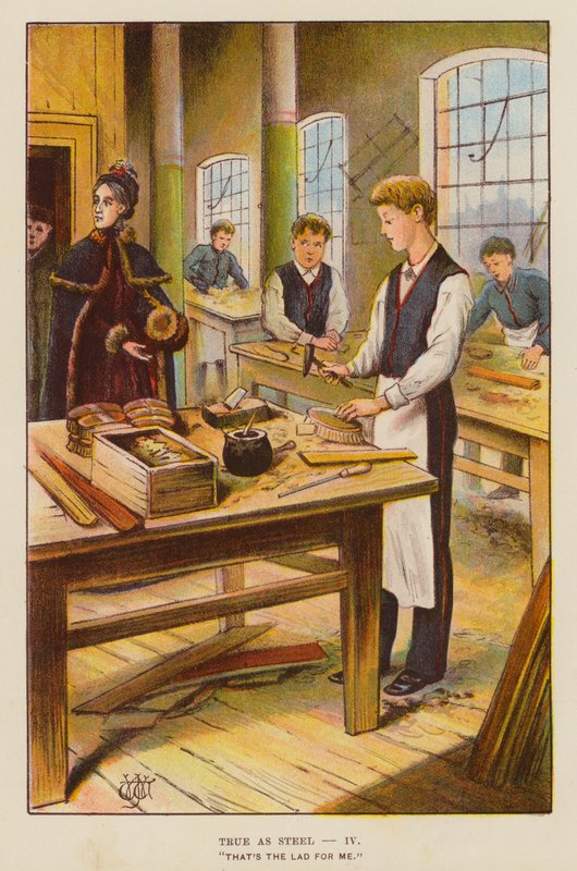 True as Steel, IV, "Det er gutten for meg" (farge litho) av English School