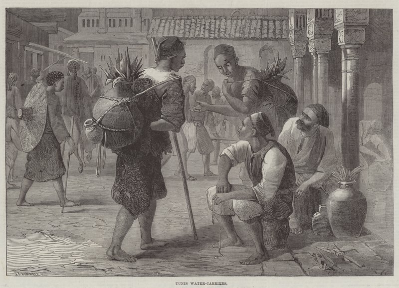 Tunis vannbærere (gravering) av English School