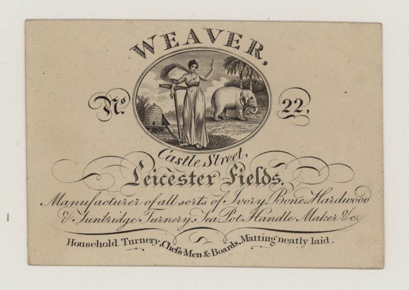 Turner, Weaver, byttekort av English School
