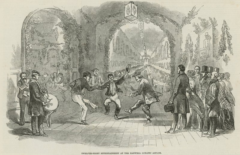 Tolvte kveldsunderholdning på Hanwell Lunatic Asylum av English School