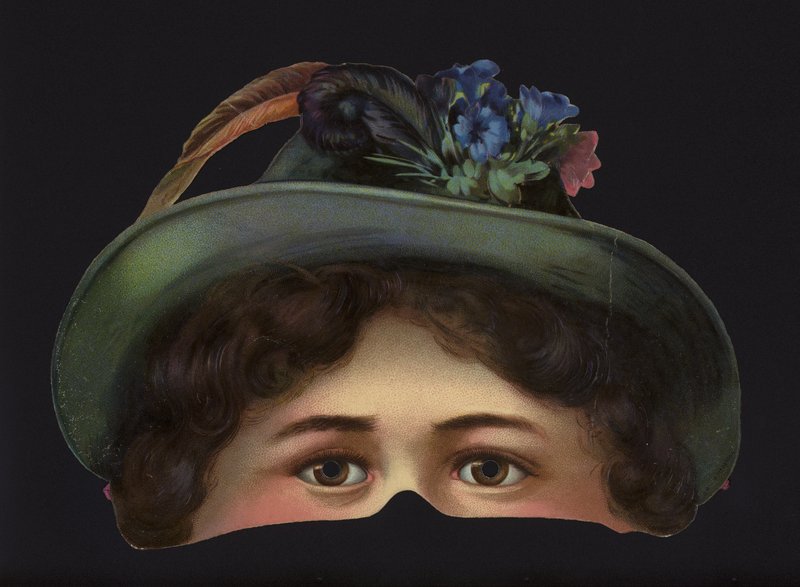 Tyrolsk jente, viktoriansk maske. av English School