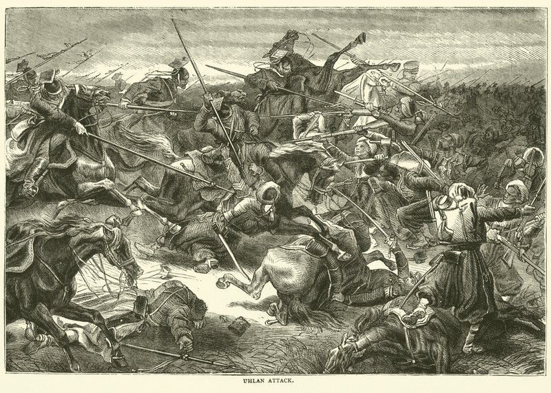 Uhlan-angrep, oktober 1870 av English School