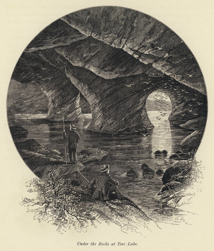 Under the Rocks at Torc Lake (gravering) av English School