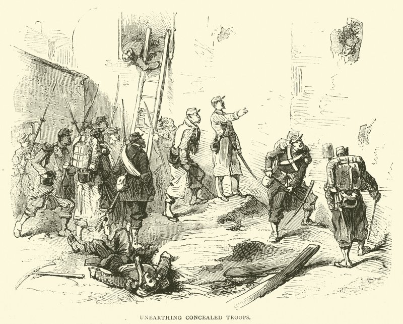 Avdekke skjulte tropper, januar 1871 av English School