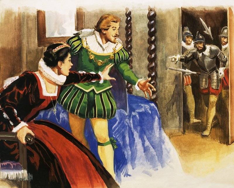 Uidentifisert par, muligens dronning Elizabeth I og Sir Francis Drake av English School