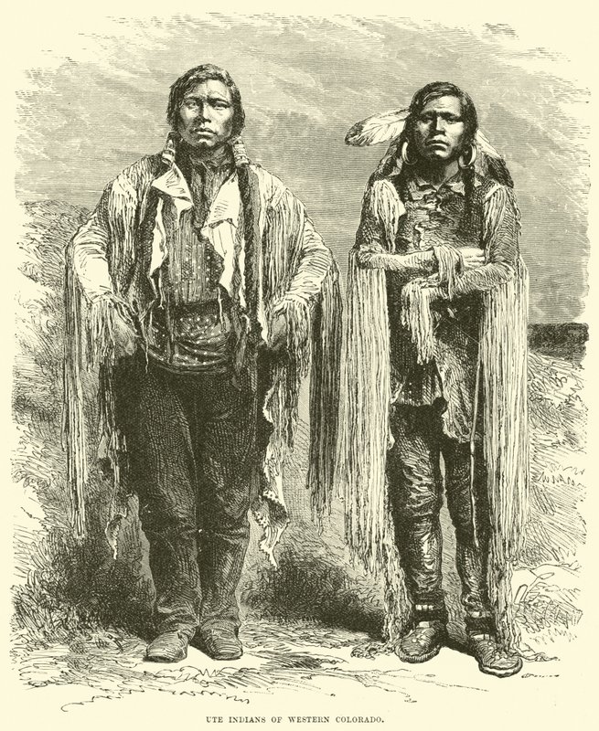 Ute-indianere fra Vest-Colorado av English School