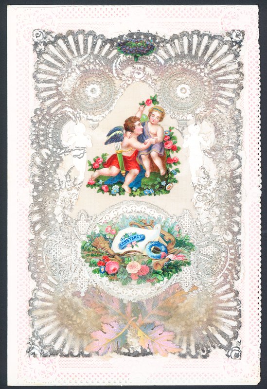 Valentinsdag gratulasjonskort med Cupid av English School