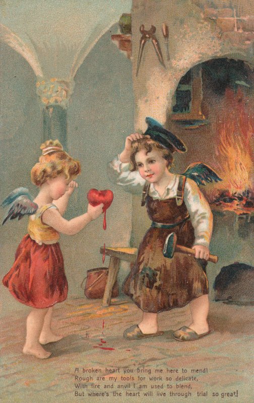 Valentines kort av English School