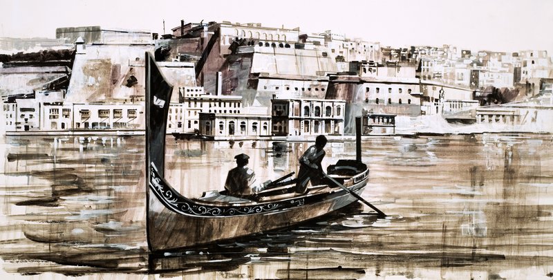Valletta, hovedstaden på øya Malta av English School