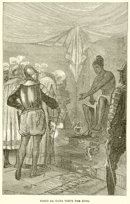 Vasco da Gama besøker kongen av English School