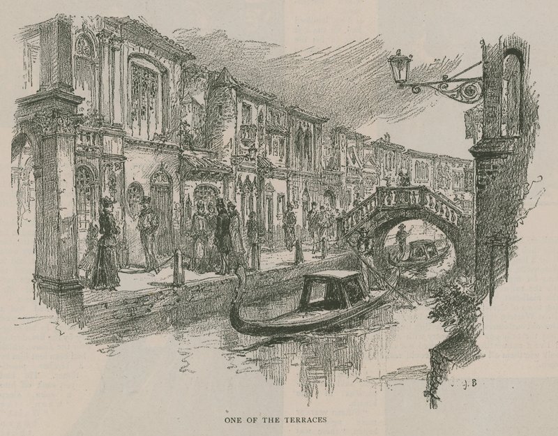 Venezia i London: Sketches at Olympia - One of the Terraces av English School