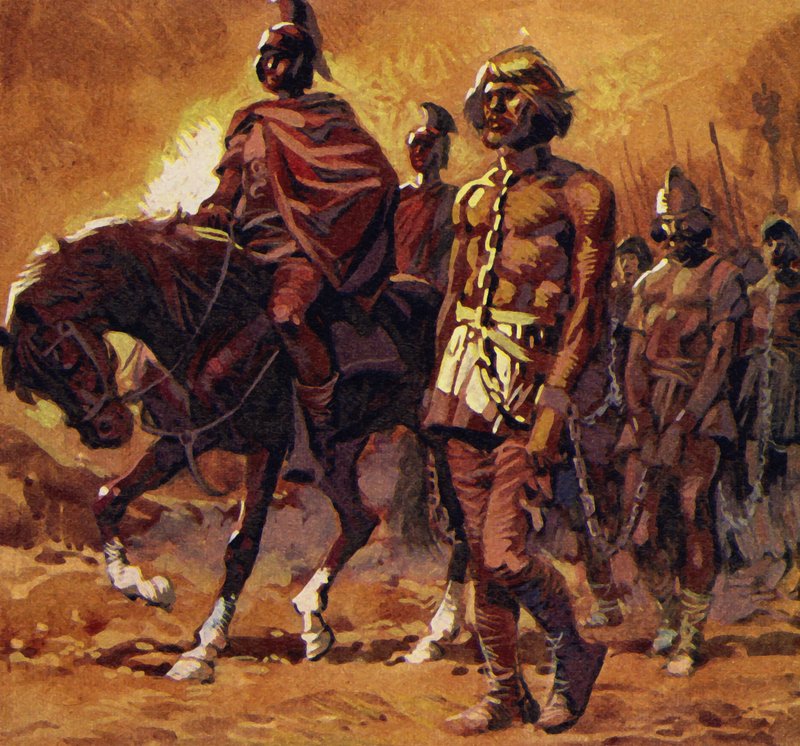 Vercingetorix tok på seg sin fineste rustning og overga seg av English School