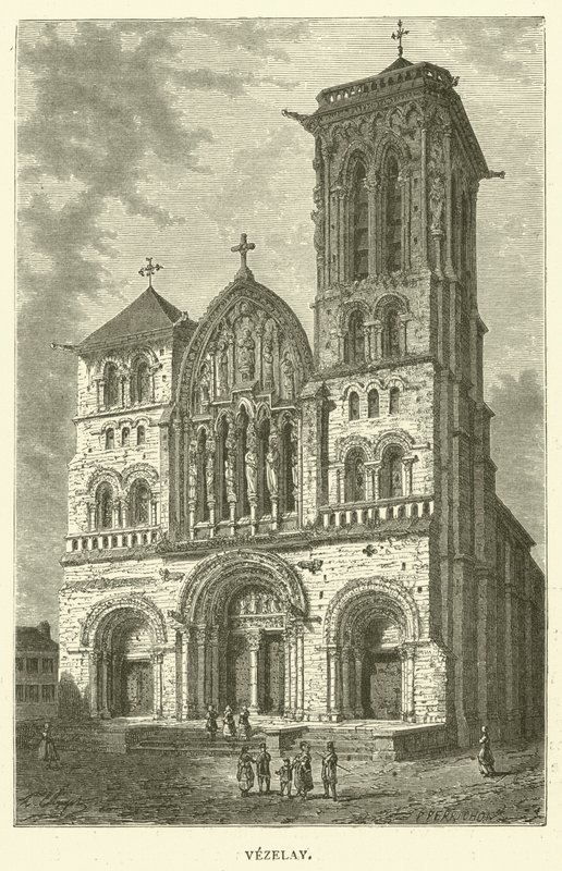 Vezelay (gravering) av English School