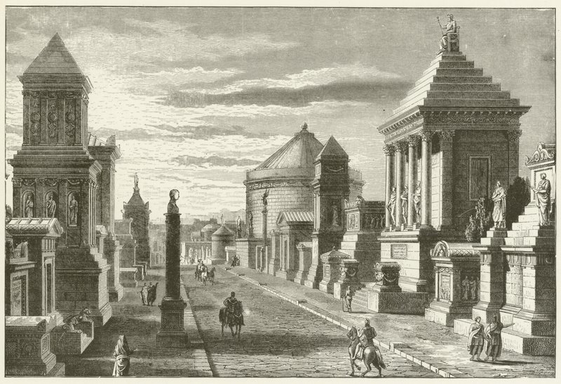 Via Appia, nær Roma av English School