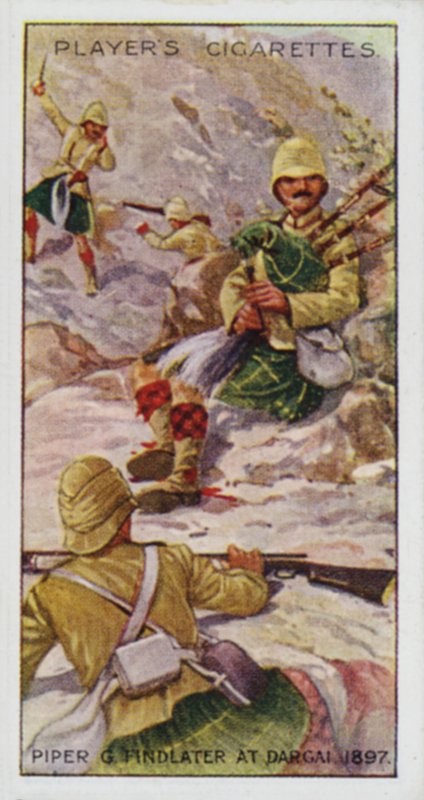 Victoria Cross: Piper G Findlater, i Dargai, India av English School