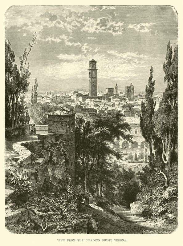 Utsikt fra Giardino Giusti, Verona av English School