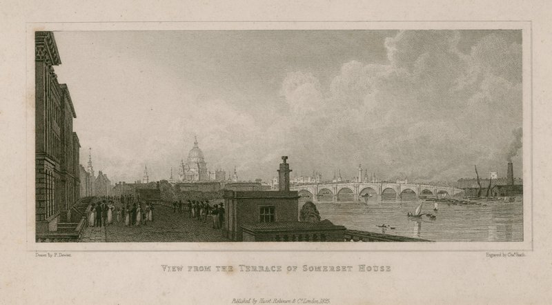 Utsikt fra terrassen til Somerset House av English School