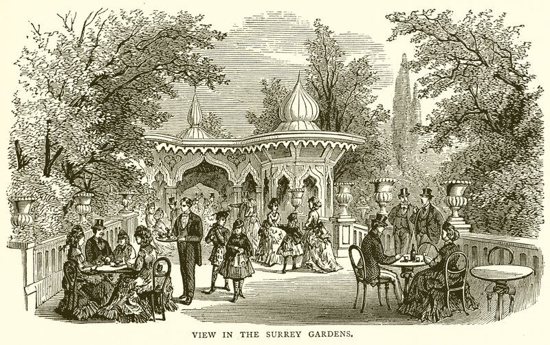 Utsikt i Surrey Gardens av English School