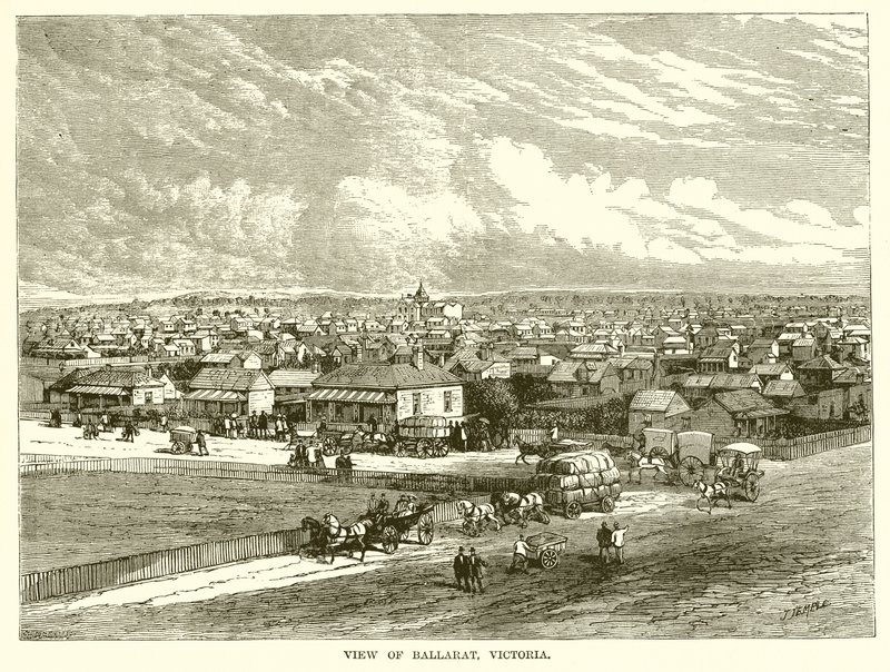 Utsikt over Ballarat, Victoria av English School