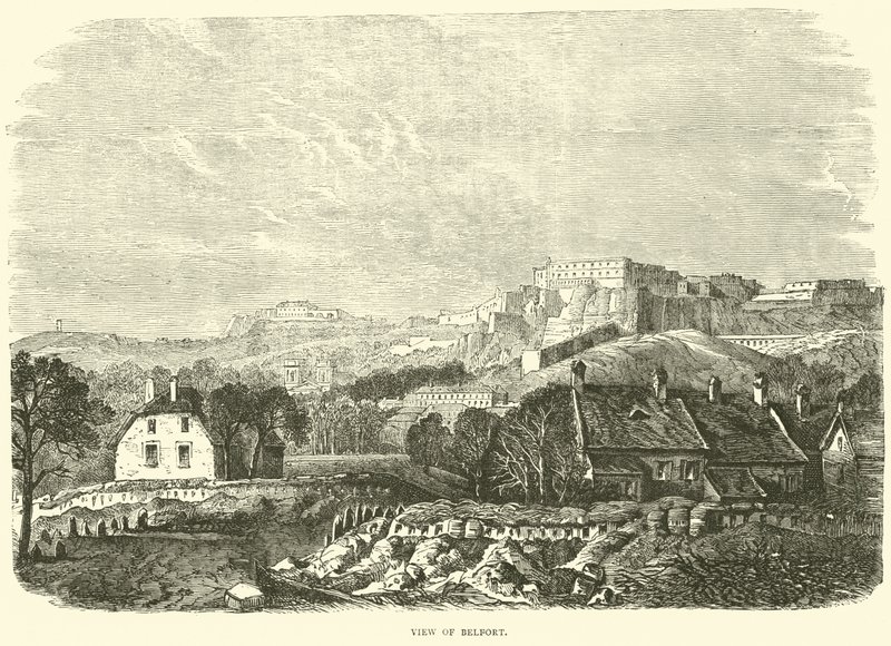 Utsikt over Belfort, oktober 1870 av English School