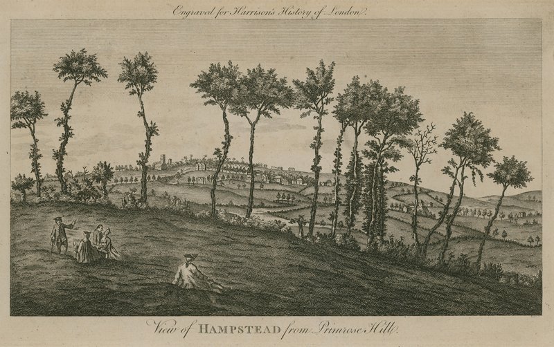 Utsikt over Hampstead fra Primrose Hill av English School