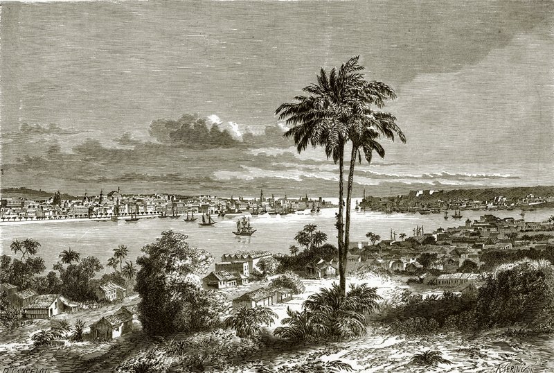 Utsikt over Havana, Cubas hovedstad av English School