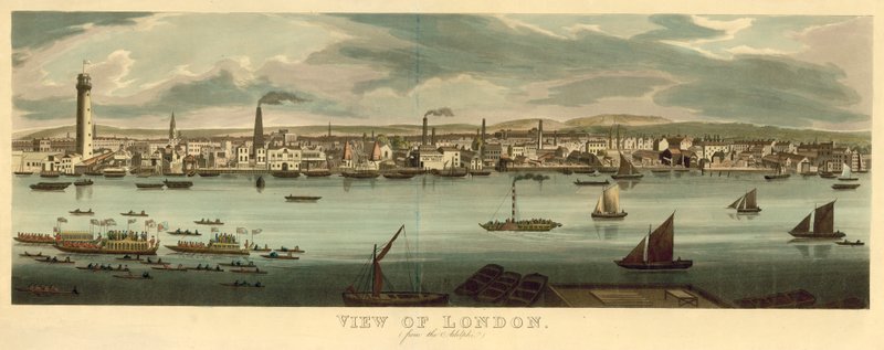 Utsikt over London fra Adelphi av English School