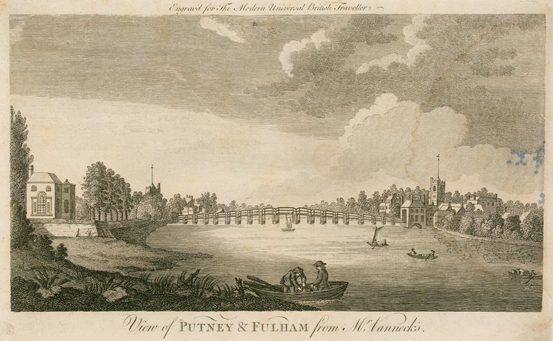 Utsikt over Putney og Fulham fra Mr Vannecks av English School