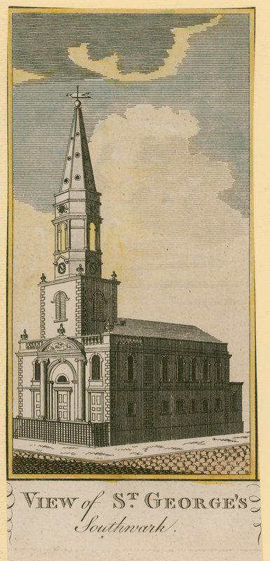 Utsikt over St Georges, Southwark av English School