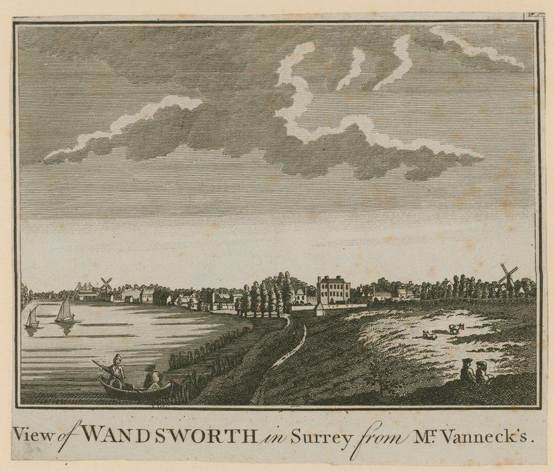 Utsikt over Wandsworth i Surrey fra Mr Vannecks av English School