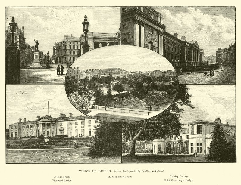 Utsikt i Dublin av English School
