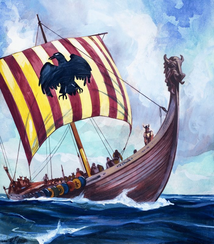 Viking båt av English School