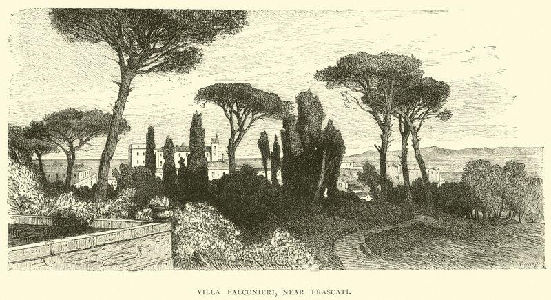 Villa Falconieri, nær Frascati av English School