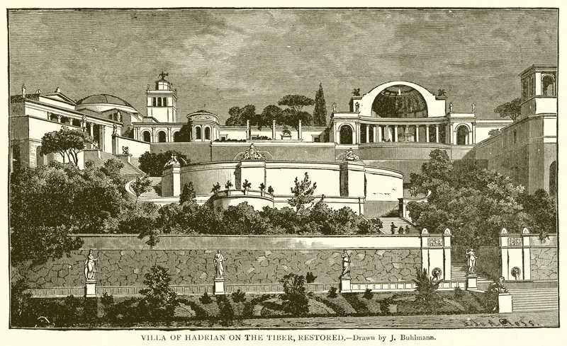 Villa av Hadrian på Tiberen, restaurert av English School