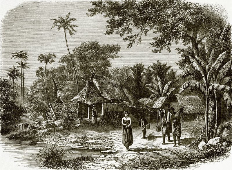 Landsby i Java av English School